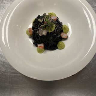 Black Spaghetti & shrimps